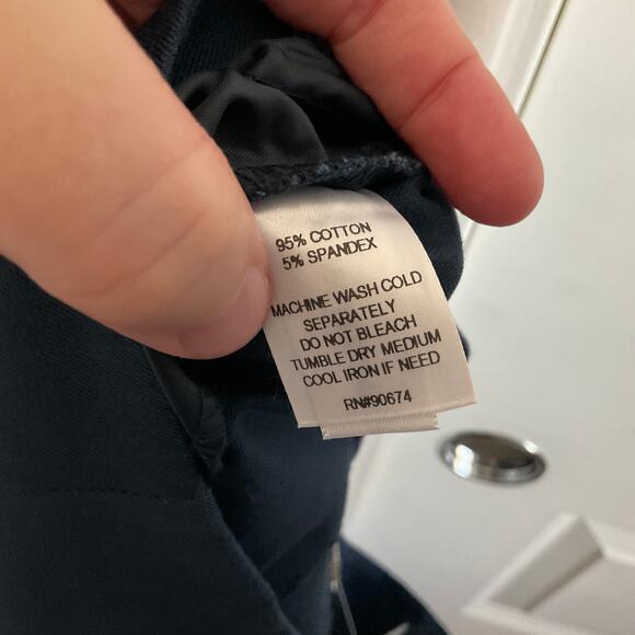 Boston Proper Straight Leg Career Business Dress Pants - Navy Blue - 14L - NEW - Picture 6 of 8